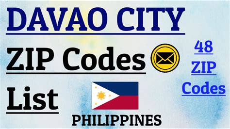 calinan davao city zip code|Davao City Zip Code .